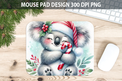 Koala Mouse pad Sublimation - Christmas Animal PNG Design Product Image 1