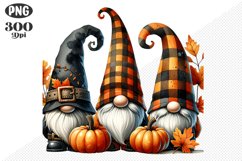 Halloween Gnomes Sublimation - Clipart PNG Design Product Image 1
