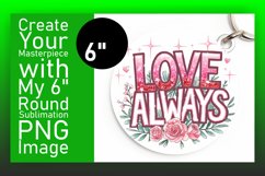 Creative Keychain Circle PNG Artwork , Valentines Product Image 1