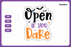 Halloween Small Business Packaging Sticker | If You Dare Product Image 3