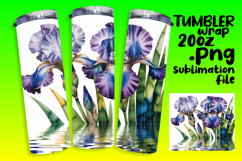 Sublimation-Ready 20oz Artwork , Flowers Product Image 1