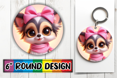 Radiant Sublimation Ornaments, 3D Dog Product Image 1