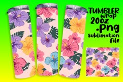 Sublimation Tumbler Wrap with Watercolor Boho Serenade Product Image 1