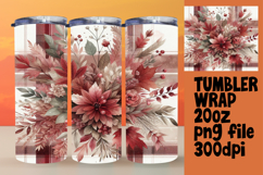 20oz Tumbler Wrap for Personalization , Autumn Flower Product Image 1