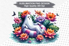 Halloween Ghost - Halloween clipart Sublimation PNG Design Product Image 1