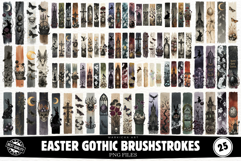 Easter Gothic Brushstrokes Clipart Product Image 1