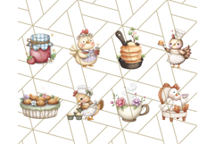 Cottagecore Kitchen Chicken Clipart PNG, Fairytale Style Product Image 7