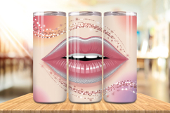 Valentine’s Day Glowing lips Tumbler Wrap PNG Big Bundle Product Image 5