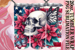 JOYFUL ESCAPES 20oz TUMBLER WRAP, Skull USA Product Image 1