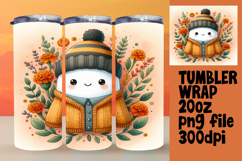 HIGH-QUALITY 20oz Tumbler PNG , Cute Ghost Product Image 1