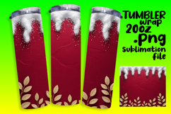 Unique Tumbler Sublimation Design , Christmas Product Image 1