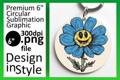 Summer Bloom Sensation: Smiling Flowers Sublimation PNG Product Image 1
