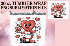 Bright Reflections 20oz tumbler wrap, Valenines Heart Product Image 1