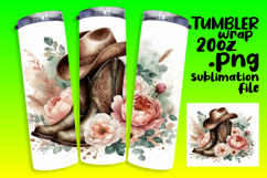 STUNNING 20oz Tumbler Design for Gifts , Western Product Image 1