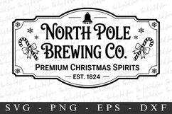 North Pole Brewing Co. Svg | Christmas svg Product Image 1