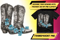 Blossom Bliss: Western-themed Sublimation Art Product Image 1