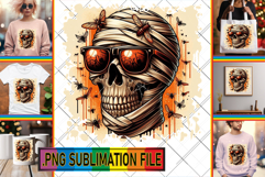 Radiant TSHIRT Gift Ideas PNG, Skull Product Image 1