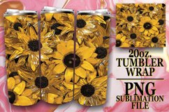 15x Dazzling 3D Spring Flower Tumbler Wrap Bundle PNG Product Image 7