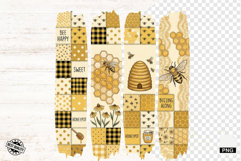 Honey Bees Brushtrokes Clipart Product Image 1
