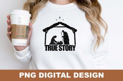 Merry Christmas True Story PNG Sublimation Design Product Image 6