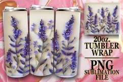 Vibrant Spring 3D Bloom Tumbler Wrap - Sublimation Product Image 1