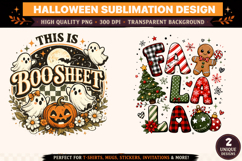 Boo Sheet PNG | Fa La La Christmas PNG |Trending Design Product Image 1
