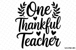 One Thankful Teacher Svg | Halloween Svg | Svg Cut Files Product Image 1