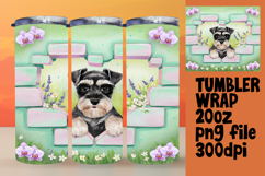 VIVID 20oz Tumbler Artwork , Cute Dog Product Image 1