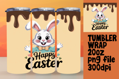 GORGEOUS PNG Tumbler Design 20oz , Easter Bunny Product Image 1