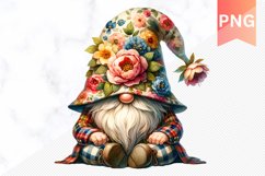 Floral Gnome Sublimation - Clipart PNG Bundle Product Image 13