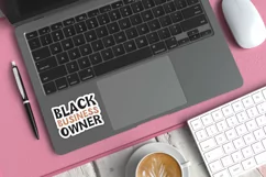 Printable Black Business Women Sticker | Business Owner Product Image 3
