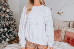 White Christmas Sweatshirt Mockup Product Image 3