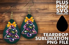 Sweet Teardrop Earrings MAGIC, Neon Xmas Product Image 1