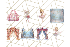 Nutcracker Ballet Clipart, Holiday Ballerina PNG Art Product Image 7