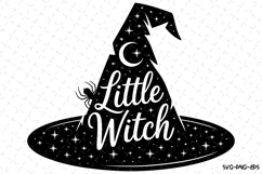 Little Witch Svg | Halloween Svg | Svg Cut Files Product Image 1
