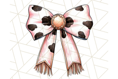 Western Style Bow PNG, Cute Cowboy, Cowgirl Coquette Png Product Image 3