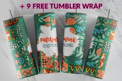 Patchwork My Work Geometric Tropical 20oz tumbler sublimatin Product Image 1