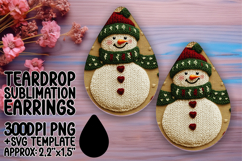 Lovely Teardrop Design for DIY Projects , Snowman Product Image 1
