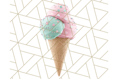 Pink and Mint Summer Clipart PNG Beach Icons, Summer Fun Png Product Image 3