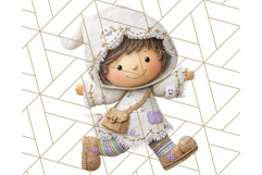Kawaii Halloween Clipart Cute Kids and Candy Elements Png Product Image 3