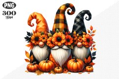 Halloween Gnomes Sublimation - Clipart PNG Design Product Image 1