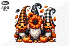 Halloween Gnomes Sublimation - Clipart PNG Design Product Image 1