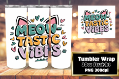 SOPHISTICATED 20oz Tumbler Template , Cat Quote Product Image 1