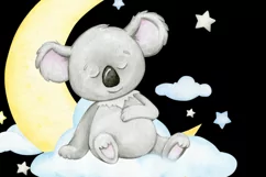 watercolor koala clip art Baby Koala. little animals clipart Product Image 5