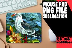 Mouse Pad Design Sublimation with Stained Glass Birds Product Image 1