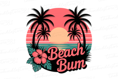 Beach Bum Svg Design | Svg Files for Cricut Product Image 1