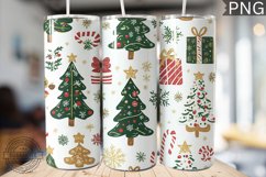 Christmas Tree Tumbler Wrap -High Quality 300 Dpi Product Image 1