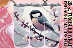 Sweet Sublimation 20oz tumbler wrap, Birds Product Image 1