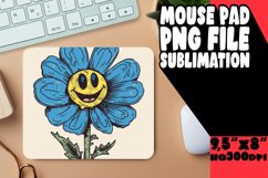 Nostalgic Bloom Bonanza: Mouse Pad Designs Art PNG Product Image 1