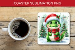 square coaster - crocodile Product Image 1